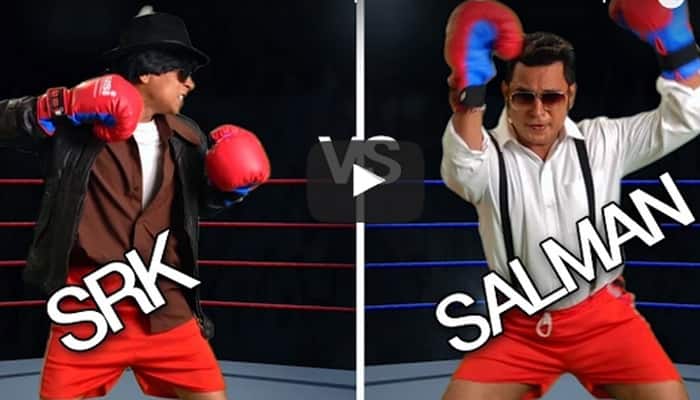 Watch: Comical video takes dig at Shah Rukh, Salman&#039;s rivalry