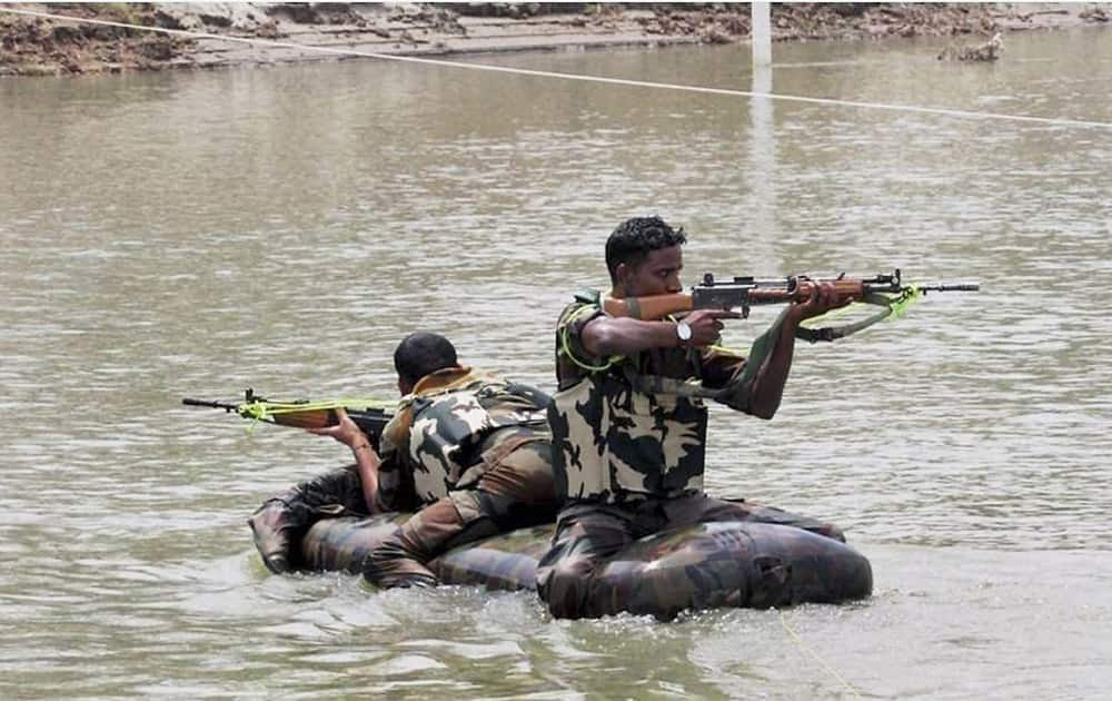 Golden Arrow Division of Indian Army during exercise ‘Agniban’ in the plains of Punjab.