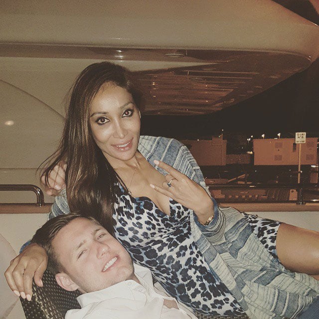 Sofia Hayat ‏:- After nikki beach back to the yacht for food #love #happy #blueeyes #sexy #myfabulouslife #cannes2015 -instagram.