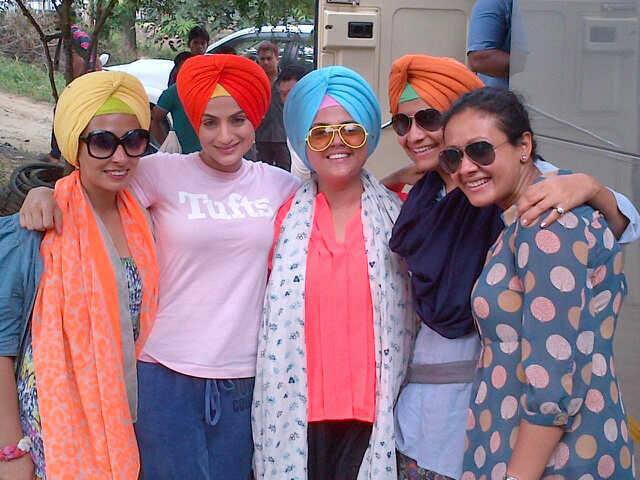 Punjabi mood on the sets of desi magic with ameesha@ameesha_patel -twitter