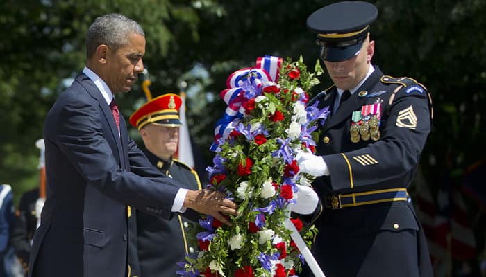 Fallen US soldiers &quot;a debt we can never fully repay&quot; says Obama