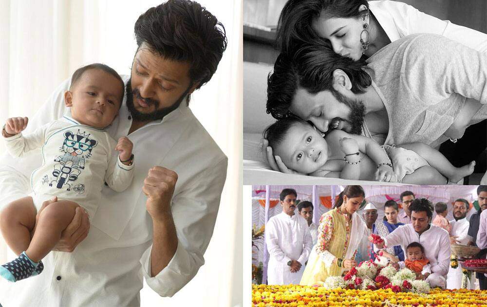 Riteish Deshmukh :- Riaan completes Us #geneliad. -twitter