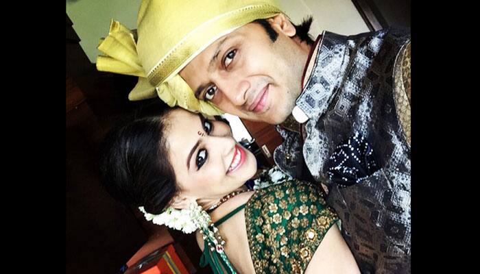 See pics: Riteish, Genelia with their little bundle of joy &#039;Riaan&#039;!