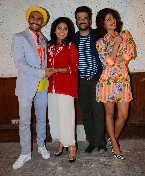 Ranveer Singh,@priyankachopra @AnilKapoor  @ShefaliShah_  at #DilDhadakneDo  promotion. Twitter