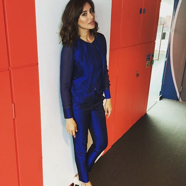 Nargis Fakhri  :-#SpyMovie @bbcAsianNetwork really enjoying my time here! Spy promotions. #London ♥wearing Rohit…  -instagram