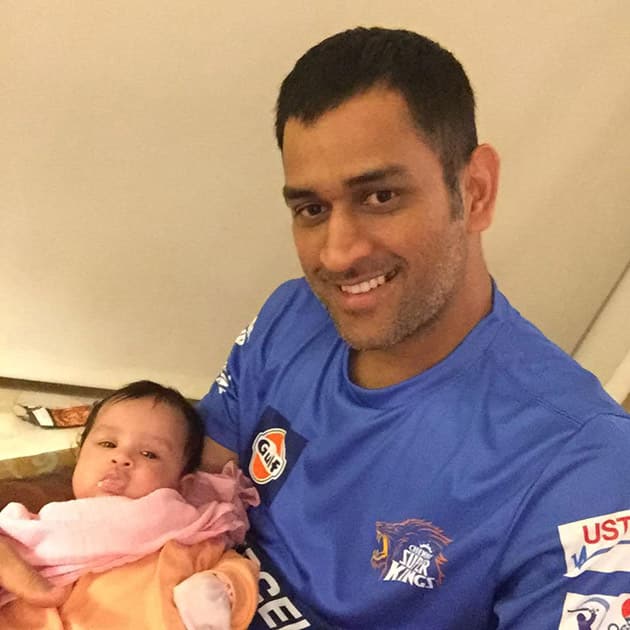 Adorable pics of MS Dhoni's daughter Ziva