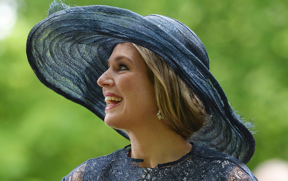 Queen Maxima of the Netherlands arrives to Rideau Hall in Ottawa, Canada. The King and Queen of the Netherlands are in Ottawa Wednesday as part of their three-day visit to Canada.