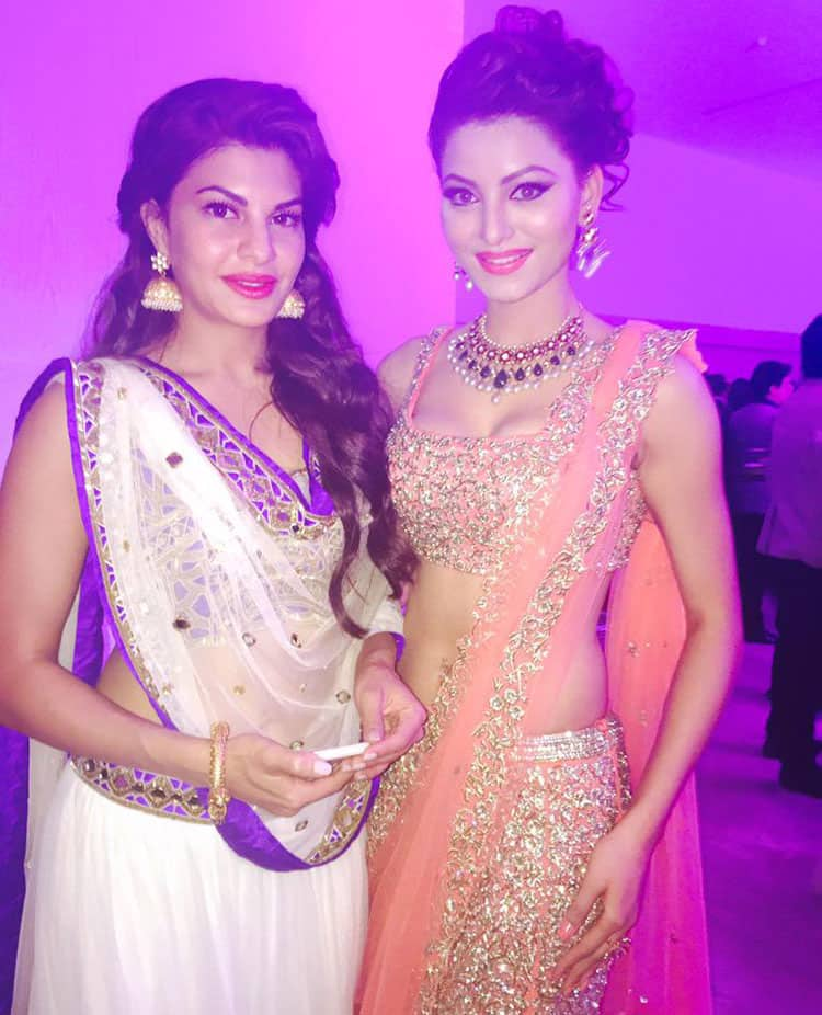 URVASHI RAUTELA :- #throwback with my fav soul jackieeeee  Jacqueline Fernandez -twitter