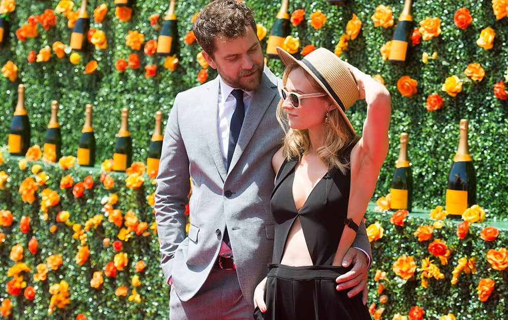 Joshua Jackson and Diane Kruger attend the eighth annual Veuve Clicquot Polo Classic at Liberty State Park, in Jersey City, N.J.