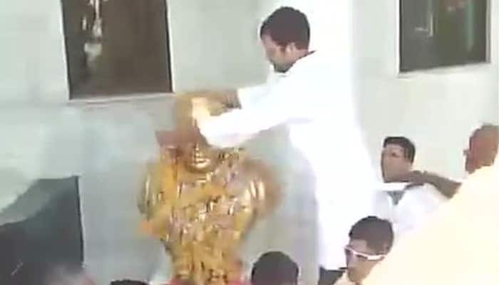 Rahul Gandhi visits Ambedkar&#039;s birthplace Mhow, pays tribute to Dalit icon