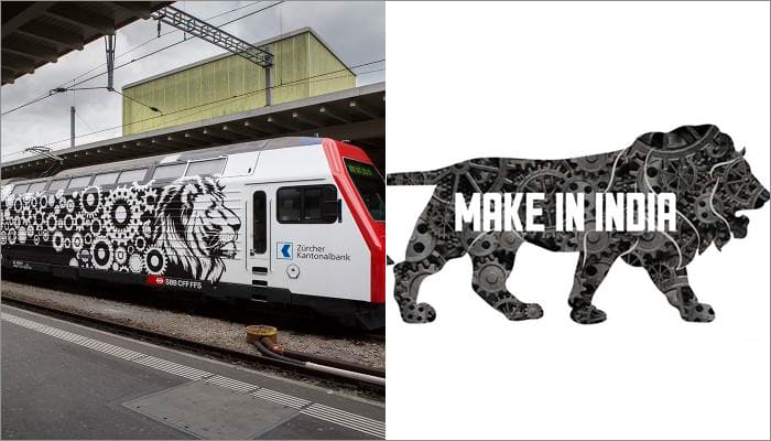 ‘Make in India’ lion came from Switzerland? 