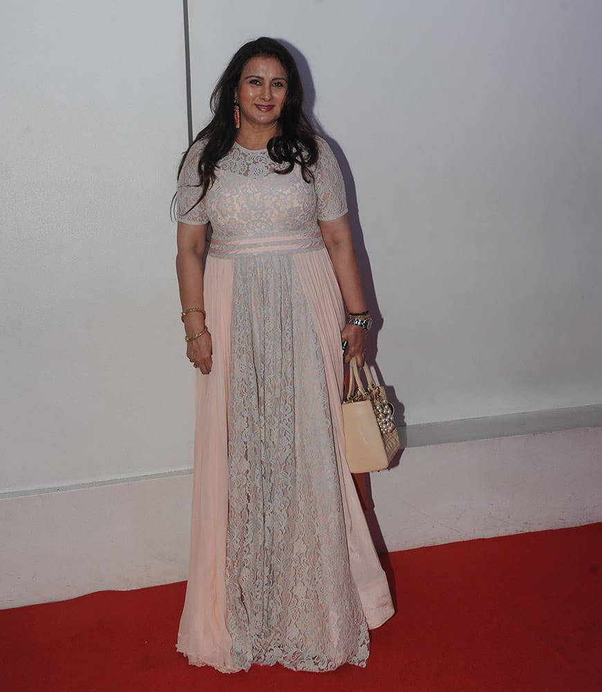 Poonam Dhillon, during the birthday celebration of R Madhavan in Mumbai. DNA