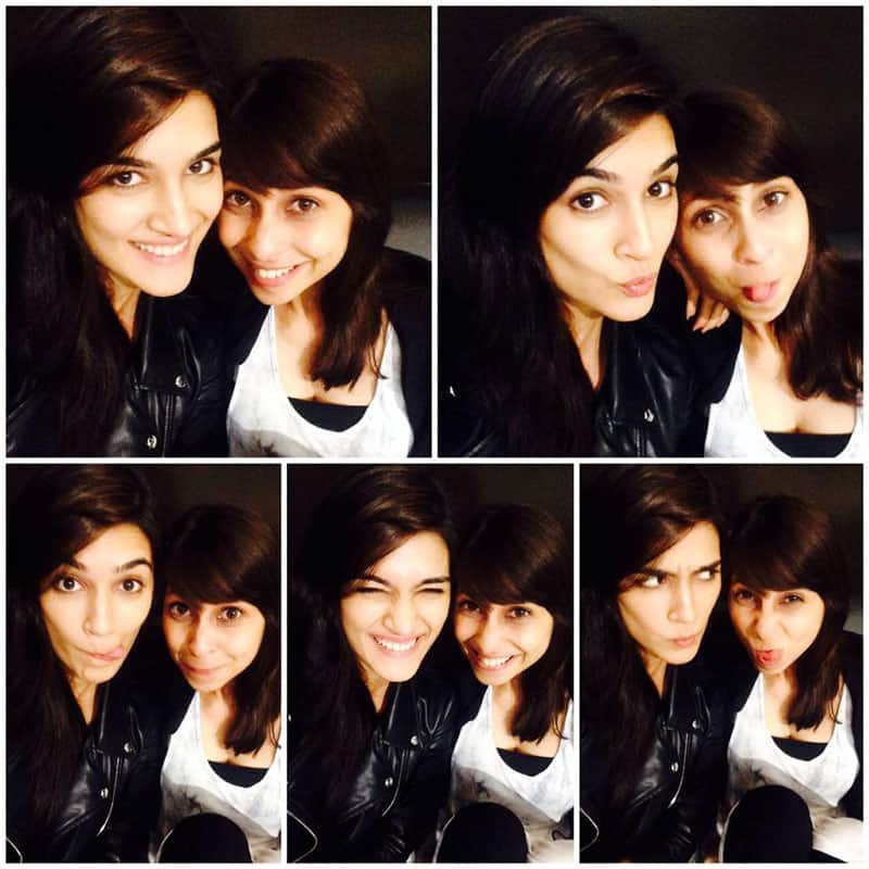 Kriti Sanon ‏:- Wid my super cute manager-cum-friend @AyeshaAhmad28 !!Realized we didnt hav a single pic together!! So.. Selfie time! -twitter