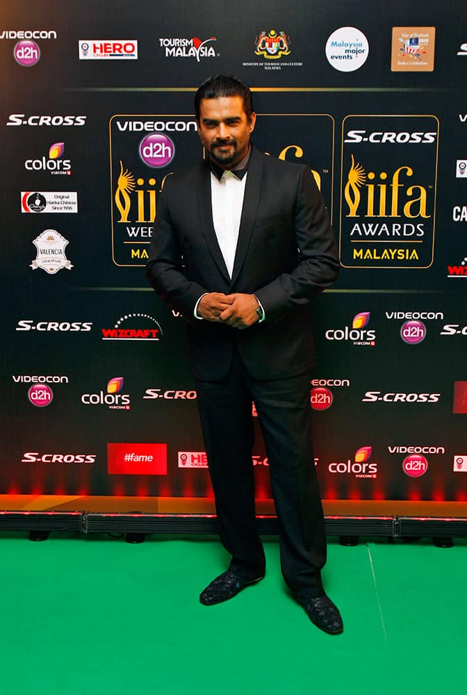 R. Madhavan arrives on the