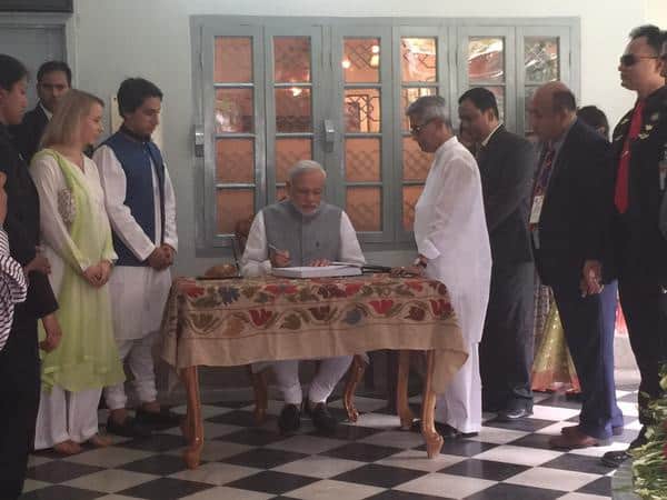 Pictures from the house where history was scripted by Bangabandhu. - Twitter@PMOIndia