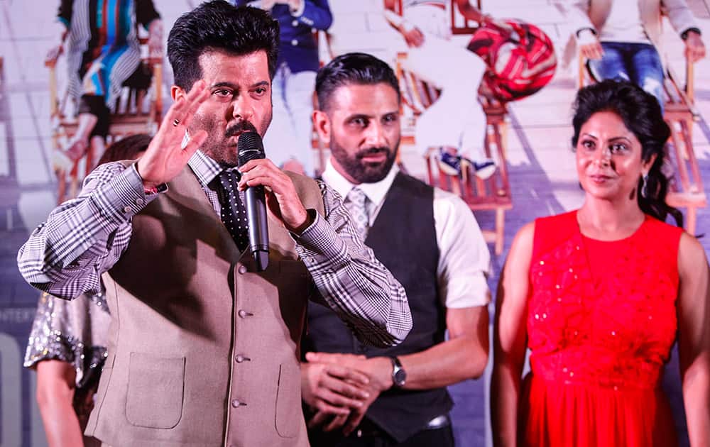 Anil Kapoor speaks to the media during the IIFA Gala Screening as part of the three-day long International Indian Film Academy (IIFA) awards held in Kuala Lumpur, Malaysia.