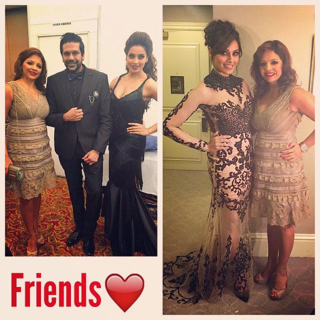 Bipasha Basu :- My friends in Malaysia with me:) @deannepanday and rockystar100 ! -instagram