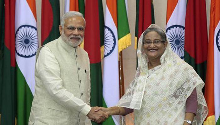 Congress slams PM Modi&#039;s &#039;despite being a woman&#039; remark on Sheikh Hasina