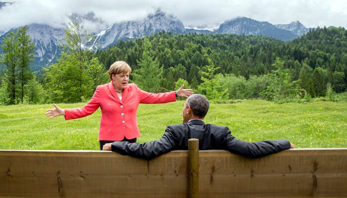 Twitteratis poke fun at Obama and Merkel&#039;s &#039;The Sound of Music&#039; photograph​