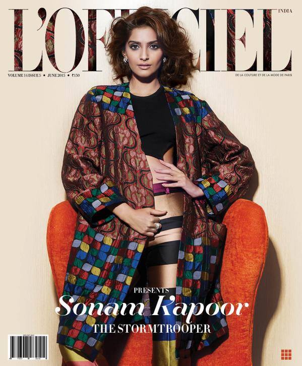 Yes, our #June2015 cover star is @sonamakapoor and she is one stormtrooper! Feast your eyes! #LOfficielIndia. Twitter@LOfficielindia