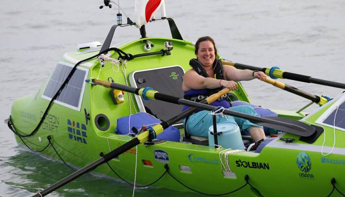 American solo rower rescued in Pacific