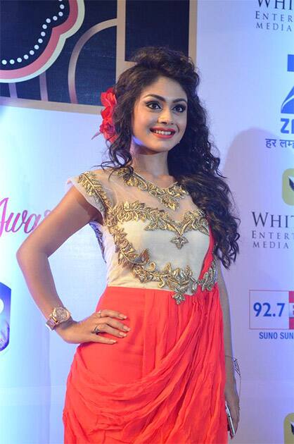 Catch Sreejita aka Shreya at the #GoldAwards2015 Gold Carpet. Twitter@ZeeTV