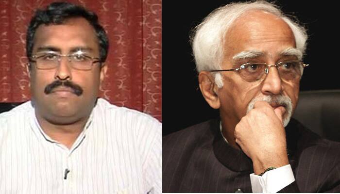 Ram Madhav courts controversy, questions VP Hamid Ansari&#039;s absence at Yoga Day; apologises later