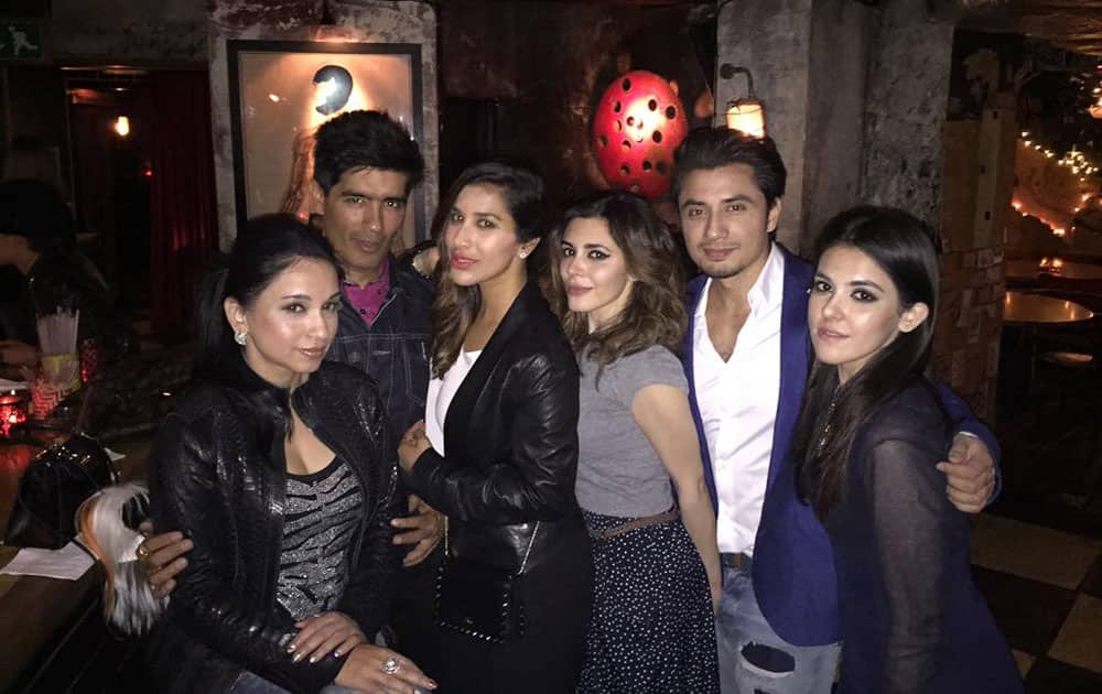 Manish Malhotra ‏:- London Evenings @Sophie_Choudry @AliZafarsays -twitter
