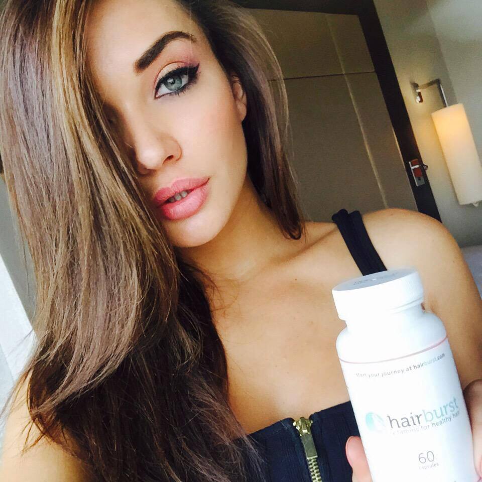 Amy Jackson :- So pleased with my @hairburst from @holland_barrett - it’s worked wonders on my hair -twitter