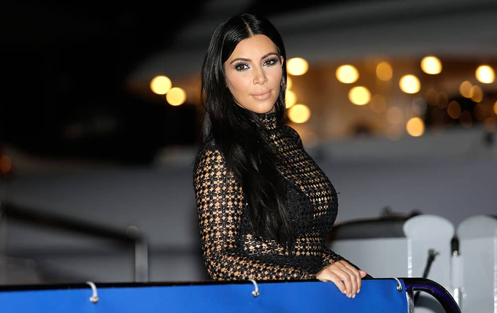 US television personality Kim Kardashian poses during a photo call at the Cannes Lions 2015, International Advertising Festival in Cannes, southern France.