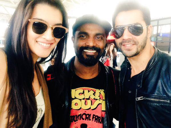 Bulgariaaaaa!!!! Wooohhoo! Excited for our 1st #Dilwale song! @Varun_dvn @remodsouza. Twitter@kritisanon