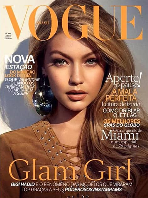 She keeps slaying the covers of VOGUE. Twitter@GiGiHadid