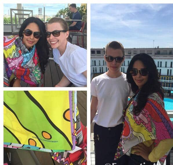 Loving the scarves by the very talented @magdalenamam - Twitter@mallikasherawat