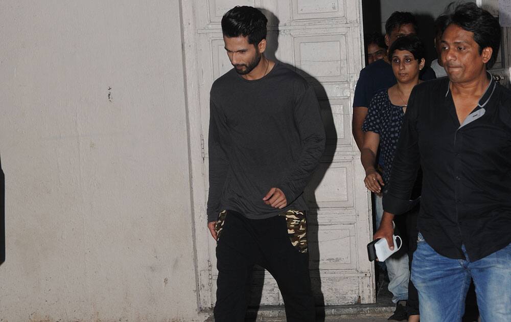 Shahid Kapur at Mehboob Studio in Mumbai. -dna