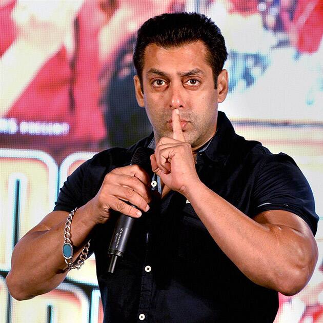 Bollywood actor Salman Khan during the launch of an Eid song from his film Bajrangi Bhaijaan in Mumbai.