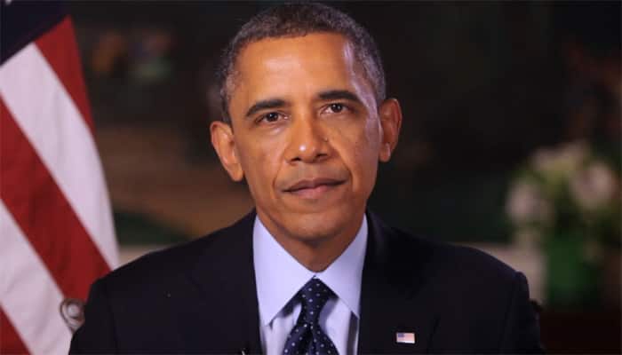 Touting progress, Barack Obama says Islamic State militants losing ground