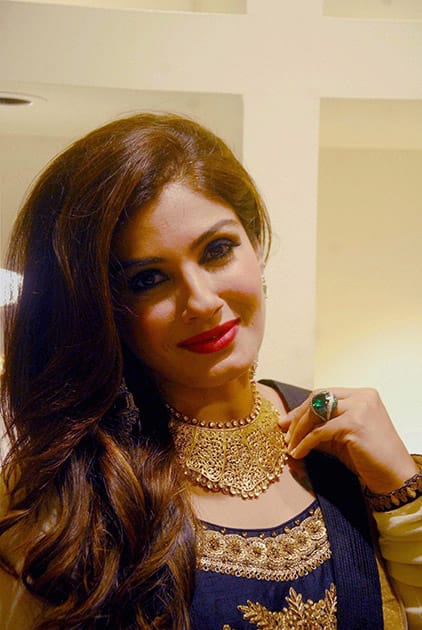 Raveena Tondon during launch of a new showroom in Pune.