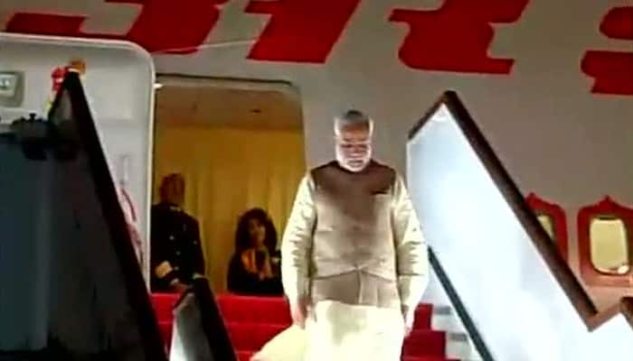 PM Narendra Modi arrives in Tajikistan