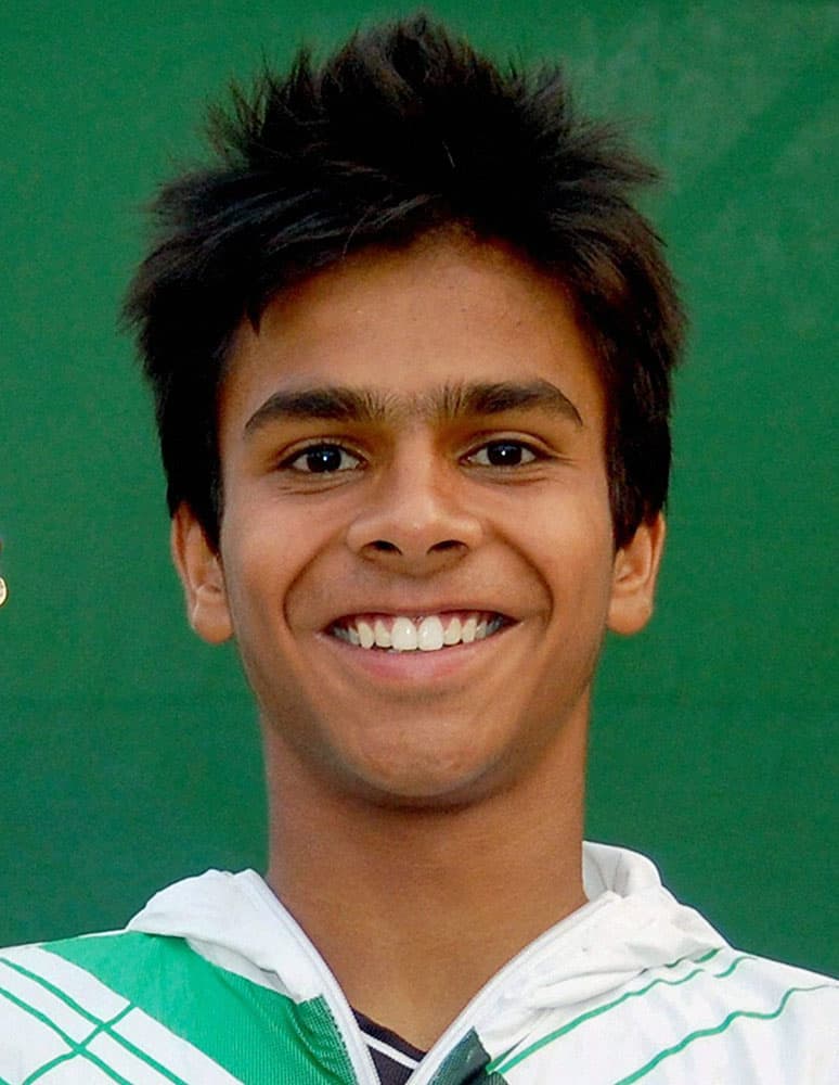 File Photo - Indian teenager Sumit Nagal on Saturday reached the finals of the boys doubles event at the Wimbledon with his Vietnamese partner Nam Hoang Ly. 