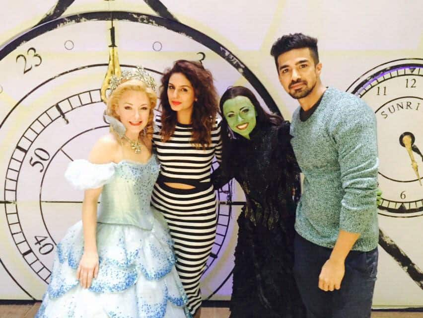 Huma Qureshi ‏:- When #TeamOcculus saw the musical#Wicked Thank u @WickedUK for a super time#WickedIsGood #LondonDiaries @Saqibsaleem -twitter