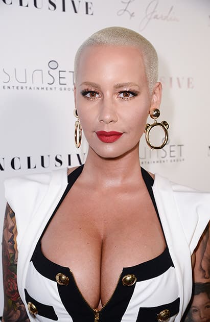 Amber Rose seen at the 10th Annual All-Star Celebrity Kickoff Party at Le Jardin in Los Angeles.