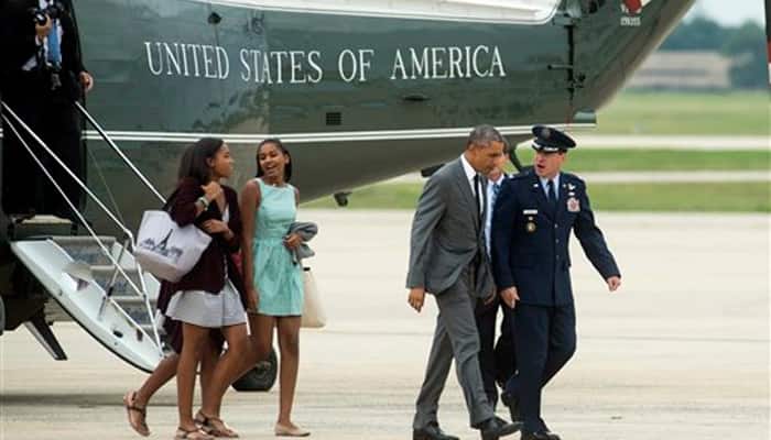 &#039;Dad-in-chief&#039; Obama takes daughters for night out in the Big Apple