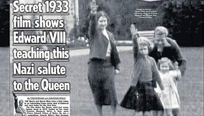 Buckingham Palace slams images of Queen`s Nazi salute as child