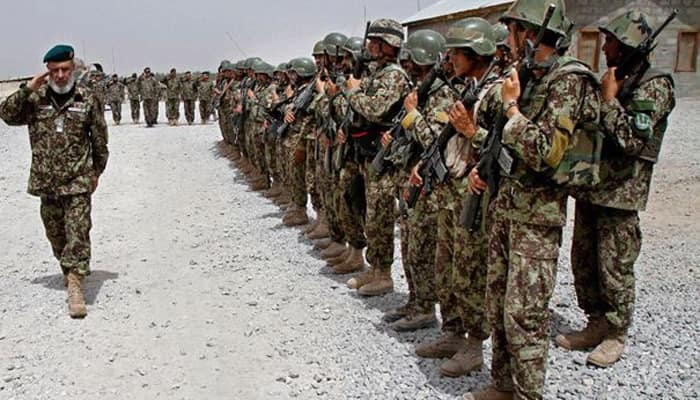 Afghan officials say 10 soldiers killed in US air strike