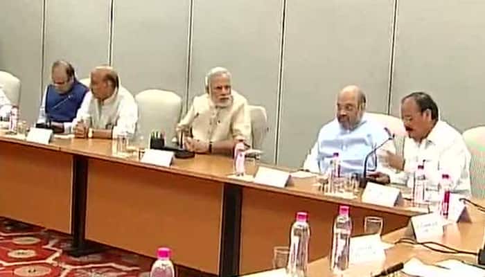 PM Narendra Modi consults NDA partners over Land Bill