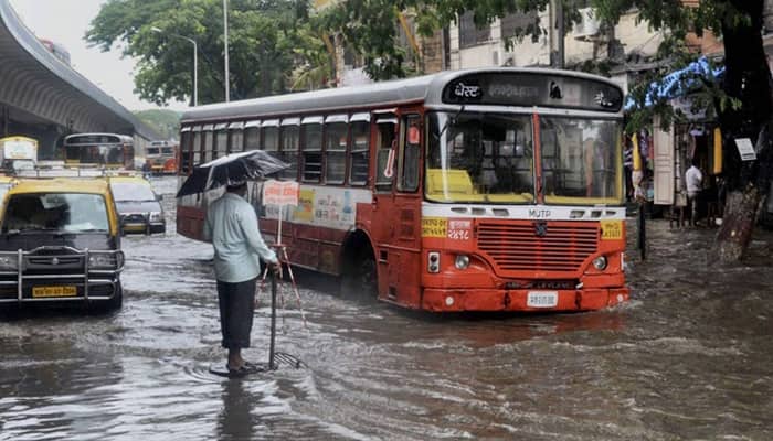 Heavy rains cause waterlogging in Mumbai; suburban trains running late