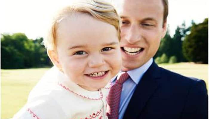 Father, son flash toothy grin in new pic released to mark Prince George&#039;s 2nd birthday