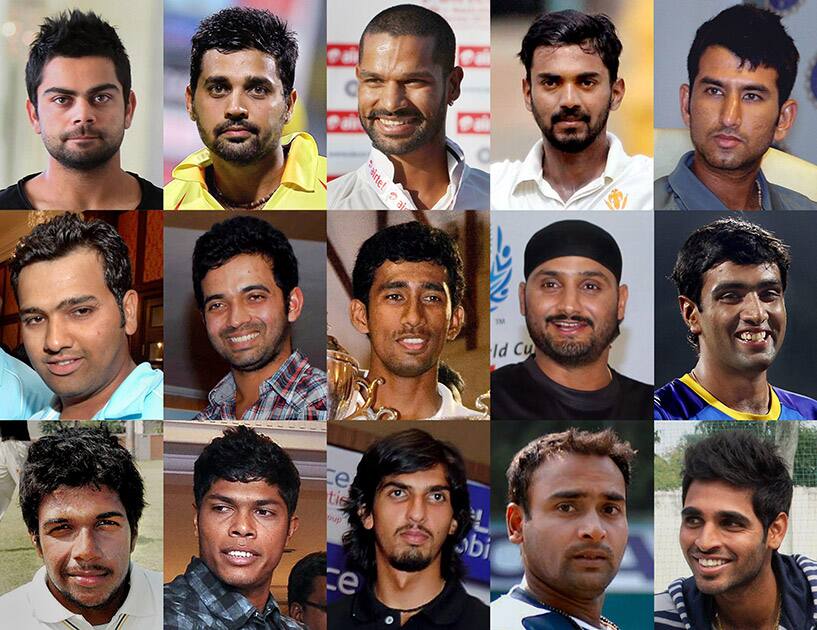 The 15 member Indian Squad- Virat Kohli(Captain), Murli Vijay, Shikhar Dhawan, KL Rahul, Cheteshwar Pujara; Rohit Sharma, Ajinkya Rahane, Wriddhiman Saha, Harbhajan Singh, R Ashwin; Varun Aron, Umesh Yadav, Ishant Sharma, Amit Mishra Bhuvneshwar Kumar, picked for the Test matches in the forthcoming Sri Lanka tour.