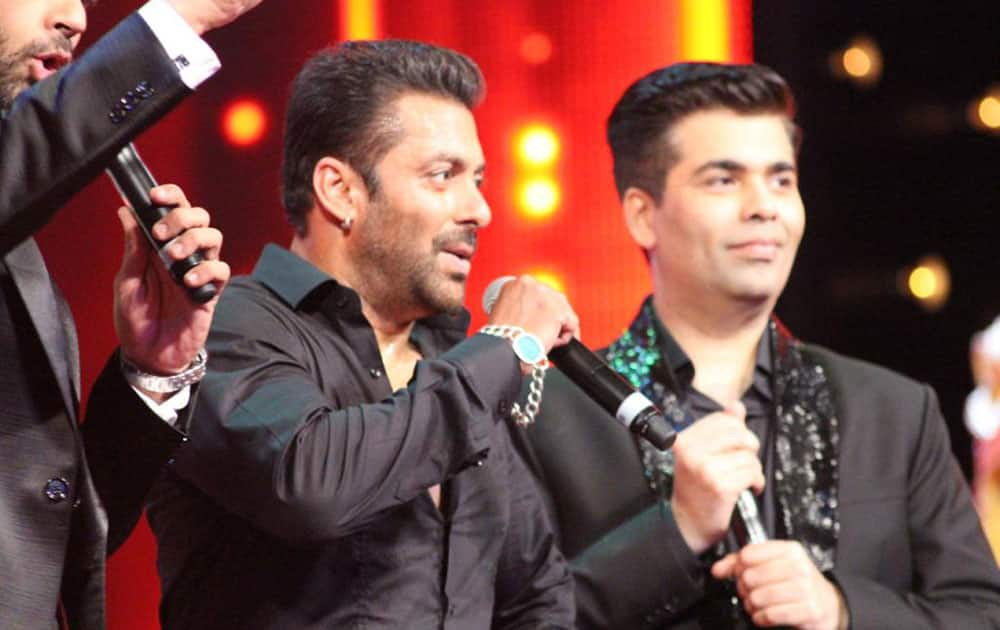 Zee TV ‏:- @BeingSalmanKhan doing some matchmaking on stage! Who pairs best with #Bhai? #AIBA2015 -twitter