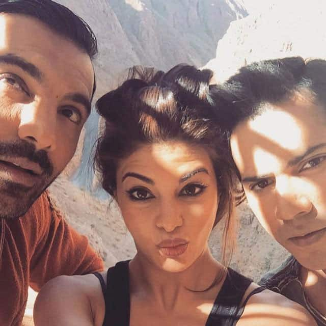 ELLE India ‏:- At your desk already? #JacquelineFernandez, #VarunDhawan and #JohnAbraham are ready for wo… -twitter